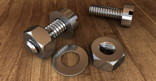 assorted steel washers